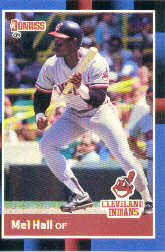 1988 Donruss Baseball Cards    342     Mel Hall